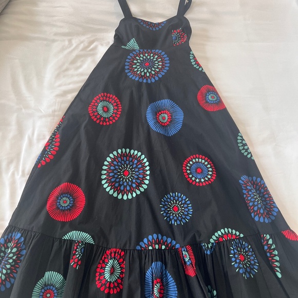 Kate Spade Firework Floral Al Fresco Midi Dress Size XXS - Picture 3 of 10